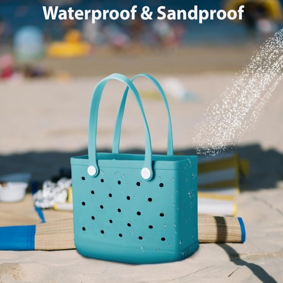 Stylish Blue Tote Bag - Picture 3 of 4